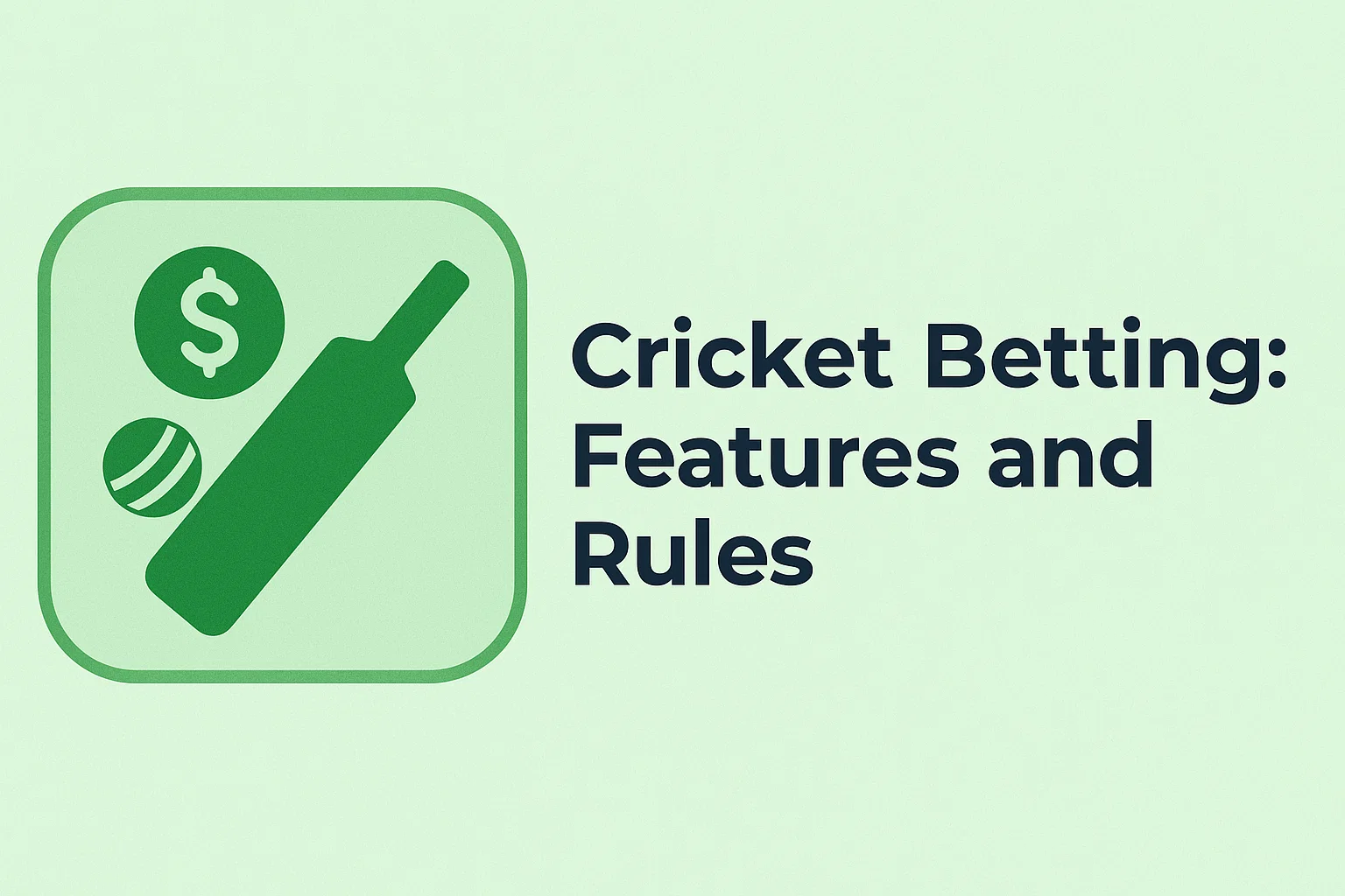 Cricket Betting: Features and Rules